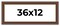 12x36 Traditional Picture Frame with UV-Resistant Acrylic & Acid Free Backing, Available in 3 Finishes - Black, Brown, Gold